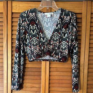 Sans Souci Long Sleeve Crop Top